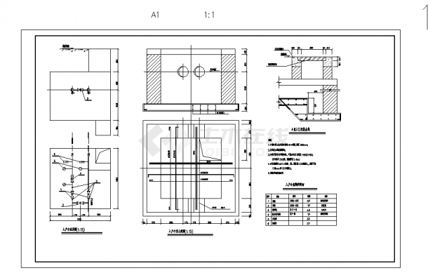 办公楼设计_2套某公司办公楼热力管网设计施工cad图纸-图一