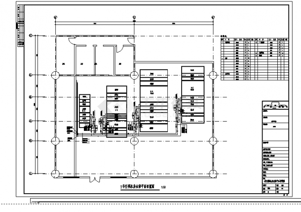 2套呼和浩特某机场空调机房设计施工cad图纸-图二