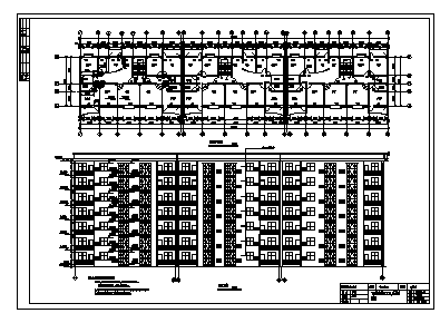 土木工程毕业设计_某七层住宅小区建筑设计cad图(含计算书，毕业设计)-图二
