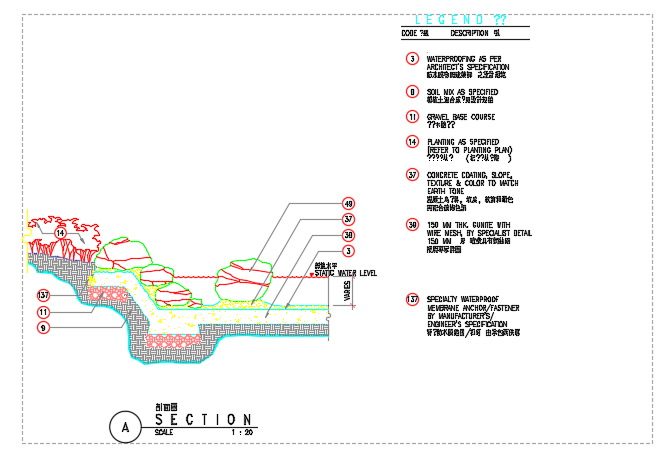 池沿驳坎CAD图纸——景观施工图分类细部大全_图1
