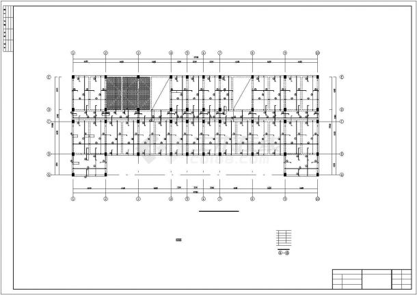 德州市某大型化工厂5层框架结构综合楼建筑结构设计CAD图纸-图二