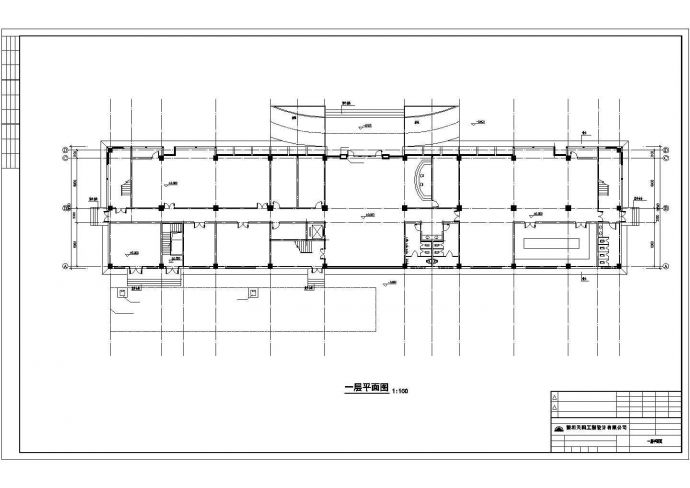 惠州市五层办公楼混凝土框架结构施工图_图1