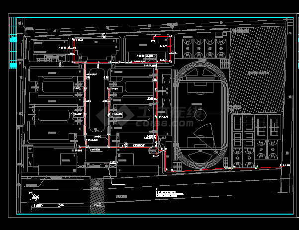 某知名综合校区外线电力工程设计cad电气总图（含设计说明）-图二