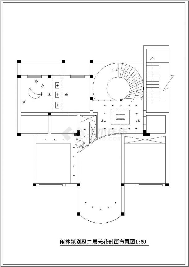 300平米别墅全套装修设计施工图-图二