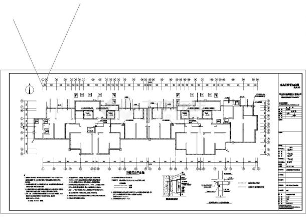 某剪力墙结构29层商业楼带人防地下室配电设计cad全套电气施工图（含设计说明，含弱电设计，含消防设计）-图一