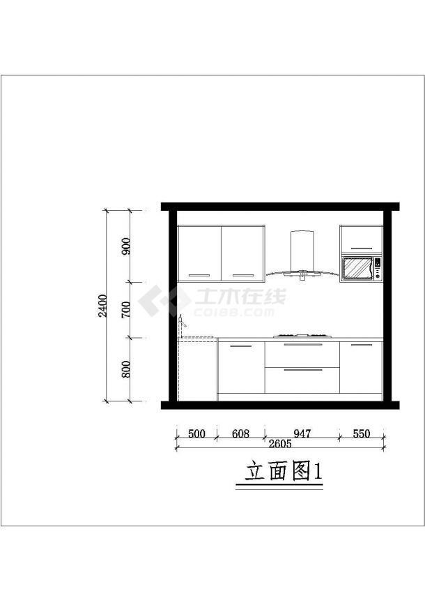 经典户型室内全套家装设计方案施工CAD图-图一