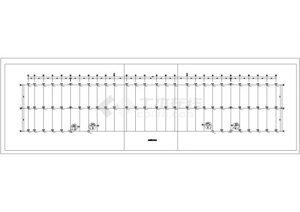 大型铁路客运站雨棚钢结构设计图纸（15张）-图一
