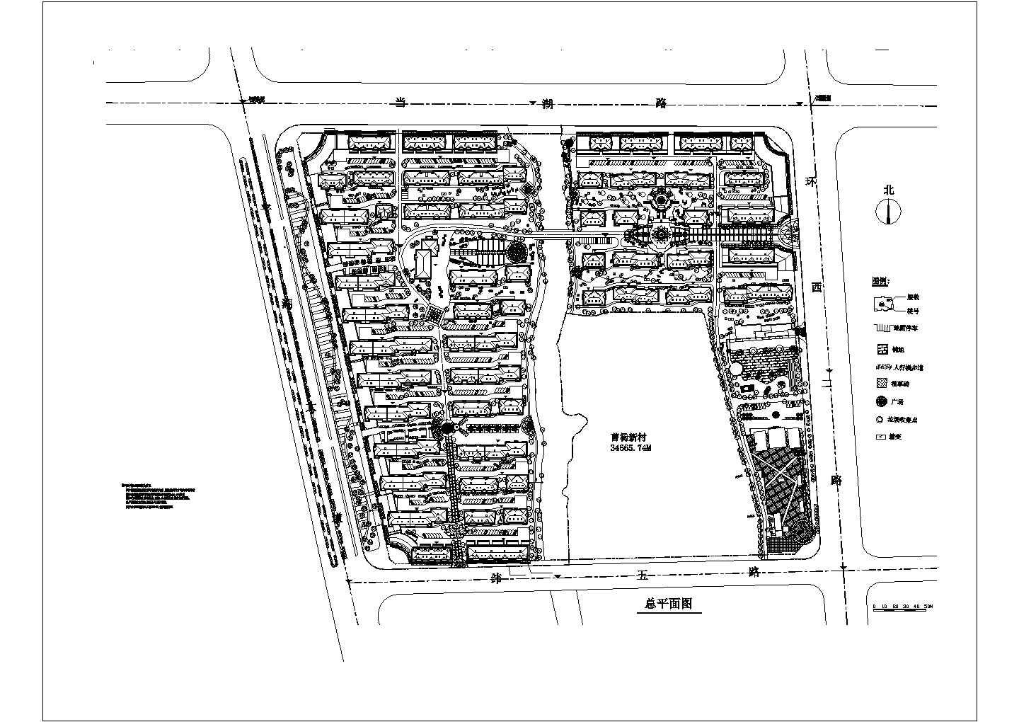 34665.7平米住宅规划设计图纸