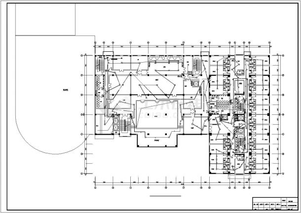 二十七层酒店电气设计CAD图纸-图二