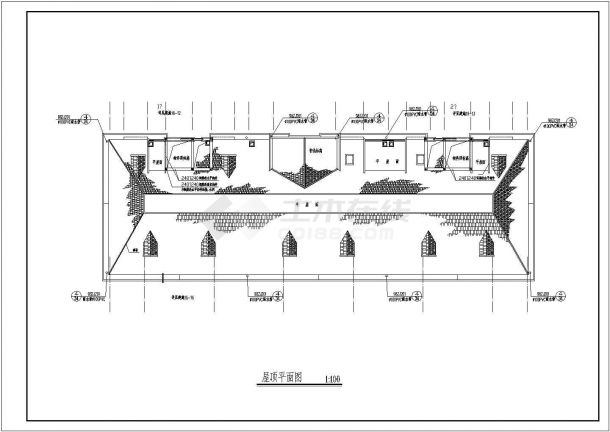 湖南某地印个印刷厂综合楼全套住宅建筑施工cad图(含室内装修表)-图二