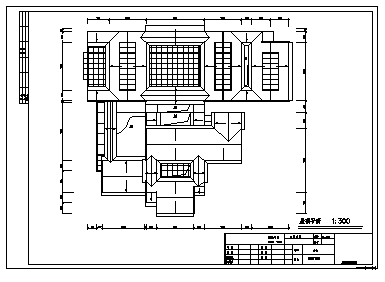 三层中式现代风格历史博物馆建筑设计cad图，共十三张-图二