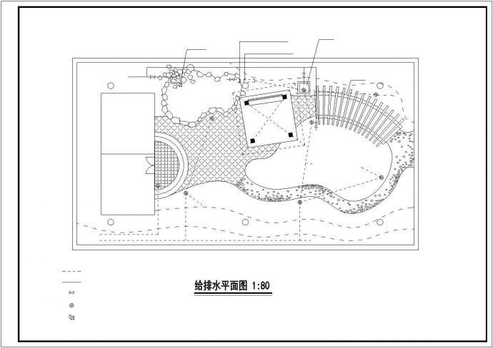 屋顶花园景观施工图(CAD,6张图）_图1
