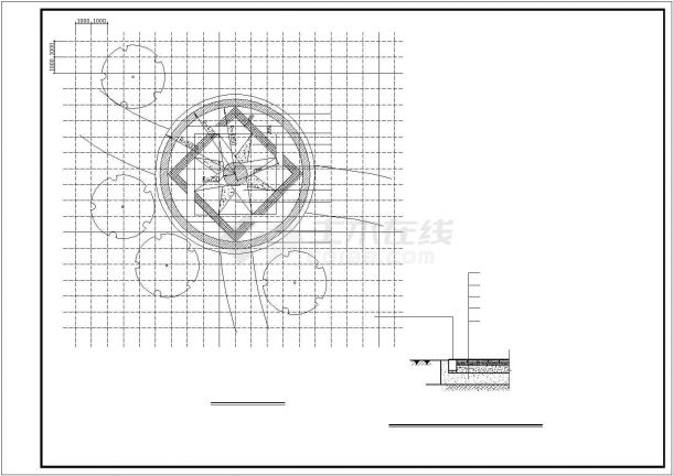 河北太阳湖公园景观施工图（CAD，17张图纸）-图一
