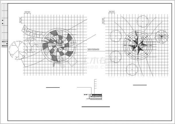 河北太阳湖公园景观施工图（CAD，17张图纸）-图二