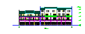 四层仿古民居建筑设计CAD施工图_图1