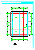 西安古建营业厅建筑cad施工设计图纸-图二
