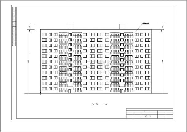 烟台市某小区9500平米12层钢混框剪结构公寓楼建筑结构设计CAD图纸-图一