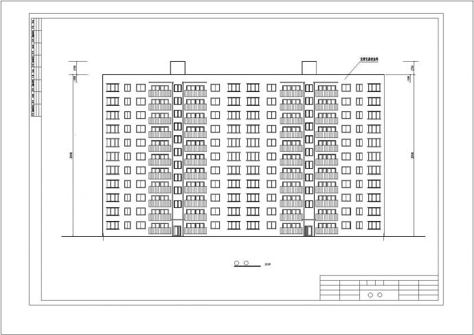 烟台市某小区9500平米12层钢混框剪结构公寓楼建筑结构设计CAD图纸_图1