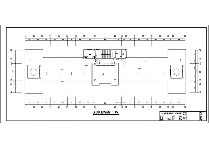 河南某单位五层办公楼电气设计施工图_图1