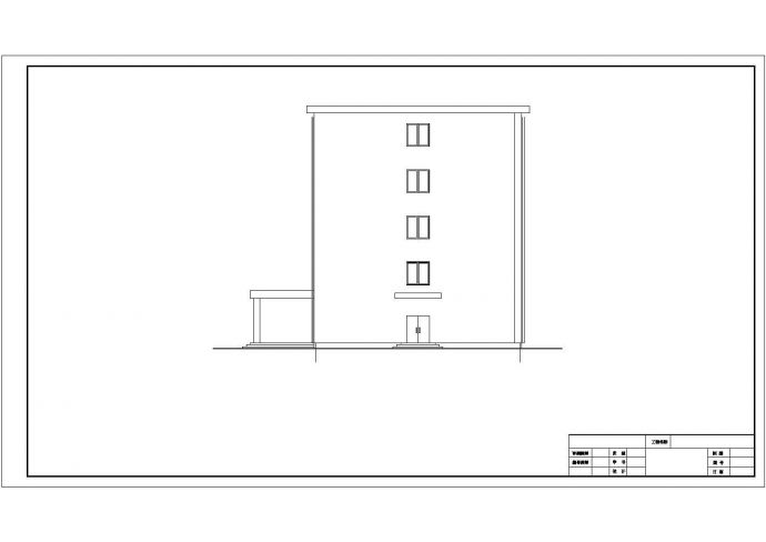上海某工厂4100平米5层框架结构商业办公楼全套建筑设计CAD图纸_图1