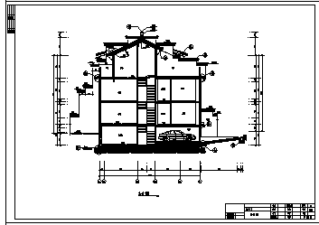 别墅设计_某三层带地下室中式仿古别墅全套施工cad图，含效果图-图一