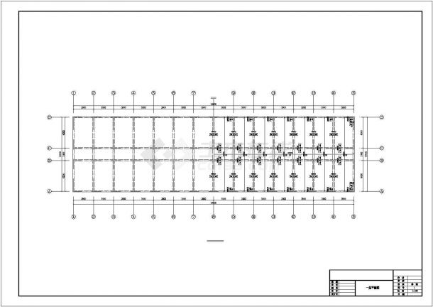 太原市某重点大学5千平米6层框架结构办公楼建筑结构设计CAD图纸-图二