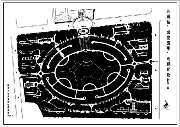 苏州佳盛花园景观设计CAD图纸_图1