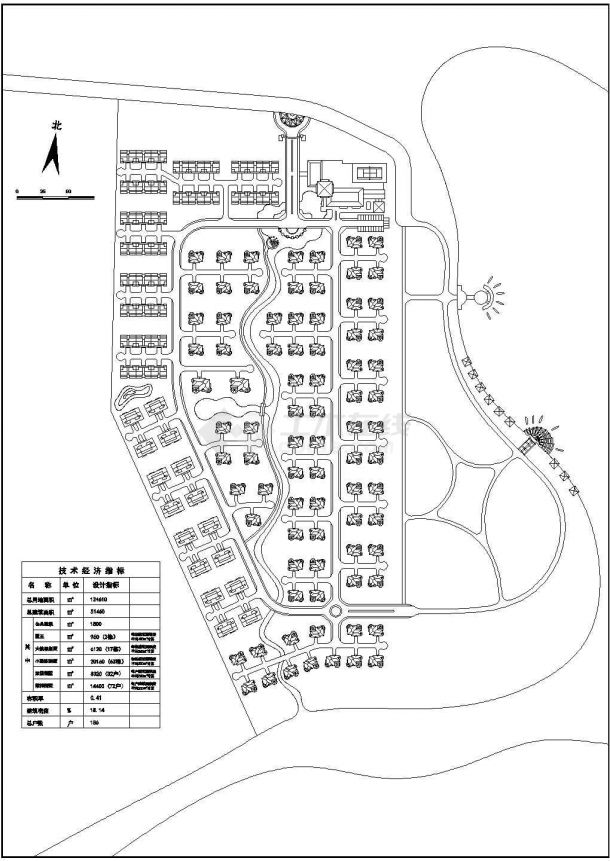太平湖别墅区规划方案CAD图-图二