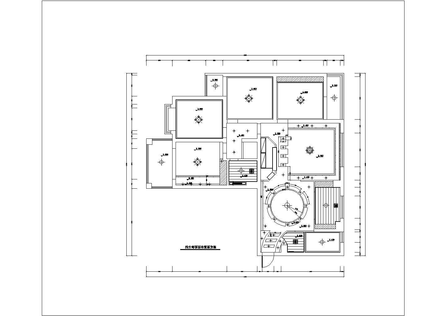 武汉市市区某地产项目室内家居装饰施工CAD图纸