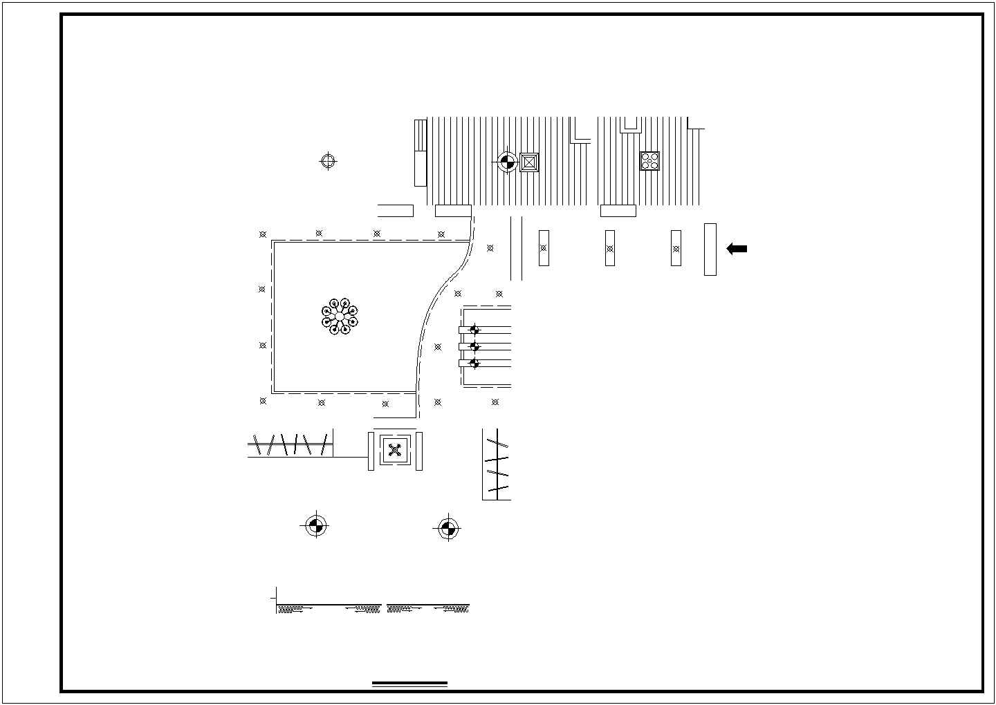 安徽省某市区朝天门家装施工设计CAD图纸