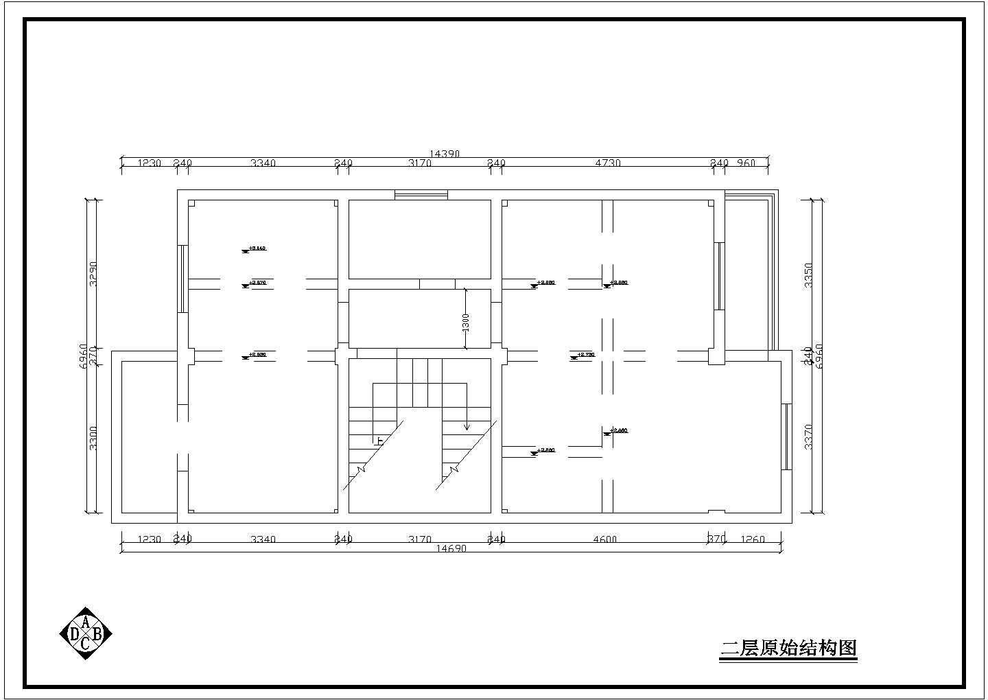 梅河口市西城区某小区全套室内设计装修CAD图纸