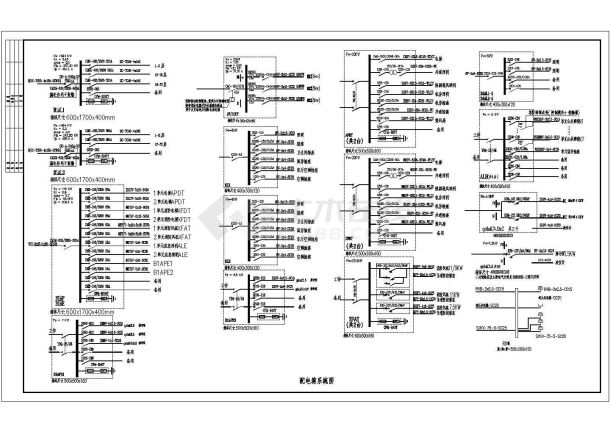某27层剪力墙结构高层住宅楼配电设计cad全套电气施工图（含设计说明，含弱电设计）-图一
