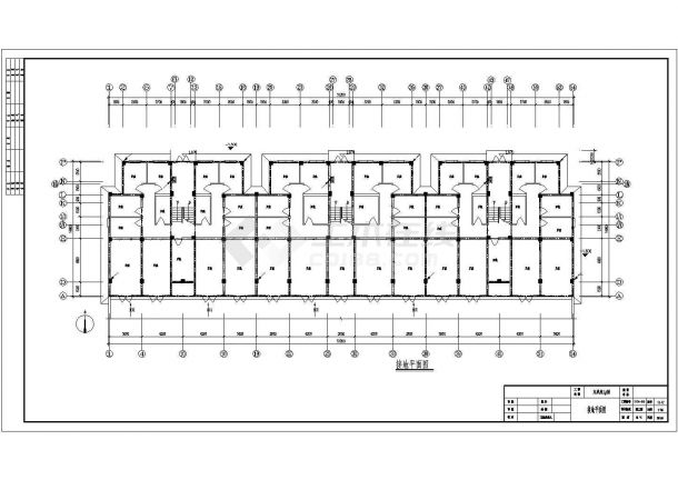 电气设计_某多层住宅楼电气CAD图纸-图二