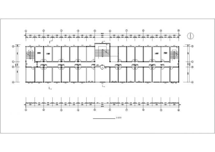 大连儿童医院1.1万平米5层框架结构门诊大楼建筑设计CAD图纸_图1