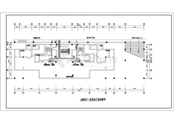 电气设计_某地区多层住宅楼弱电CAD图纸-图一