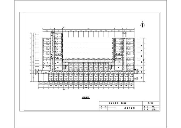 绵阳市某大学7300平米7层砖混结构学生宿舍建筑结构设计CAD图纸-图二