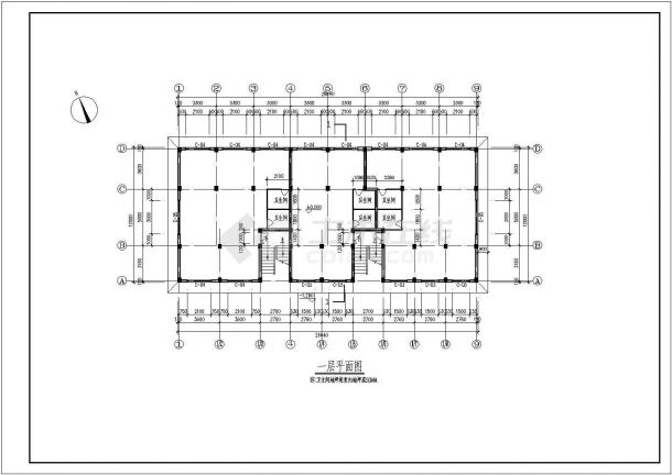 江苏省南京市栖霞区某多层住宅楼装修设计CAD图纸-图二