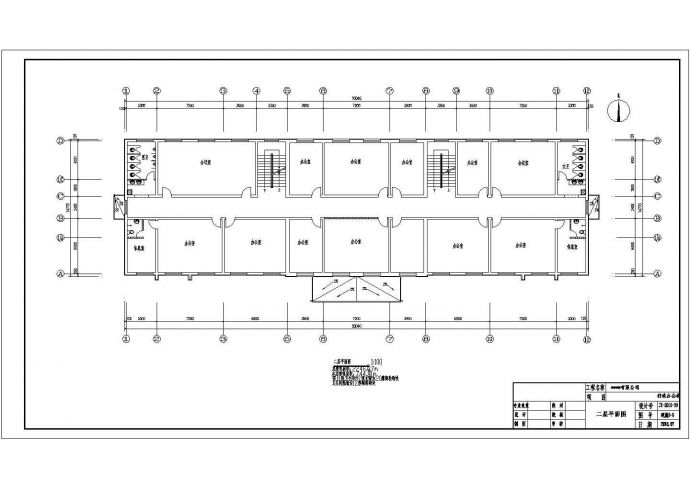 2246.37平米公司三层办公楼电气施工图纸_图1