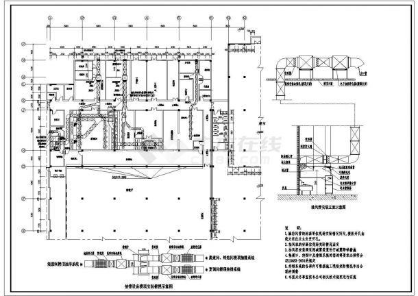 某大学第二食堂设计cad全套施工图（含布局、给排水、电位、照明等设计）-图一