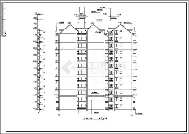 高层商业综合楼建筑设计施工图-图一