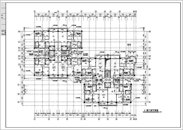 高层商业综合楼建筑设计施工图-图二