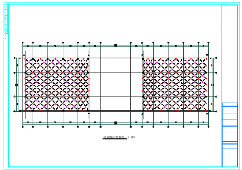 机关会议中心屋顶网架cad钢结构施工图(含建筑图)-图一