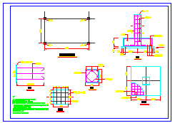 膜结构加油站cad结构施工图（原创）-图一