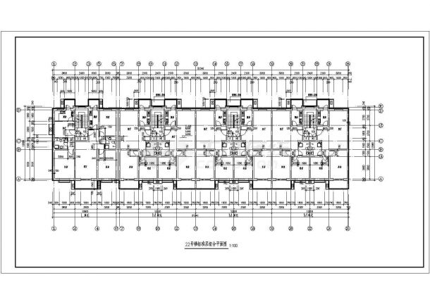 津南区惠安花园小区安置住宅小区设计CAD图纸-图二