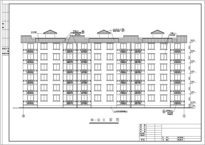 浙江某乡镇经济适用房建筑施工CAD图纸_图1