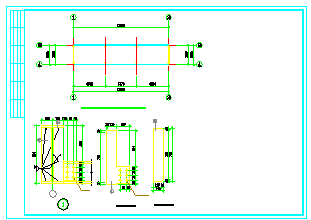 某附楼连接廊cad钢结构设计图_图1