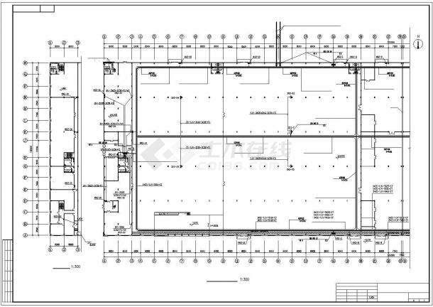 单层钢结构厂房电气设计施工图-图二