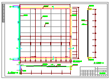 某网架玻璃采光顶cad结构设计图-图一