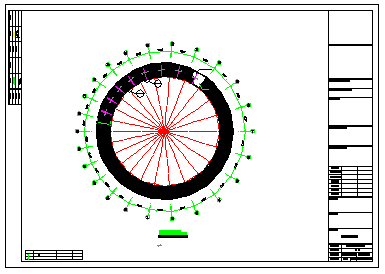 球形网架及桁架双层旋转木马cad结构施工图_图1