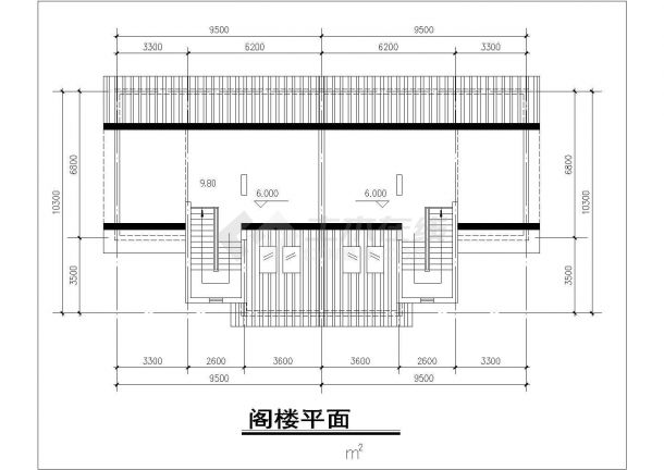 宁波康居小区200平米3层砖混结构双拼别墅建筑设计CAD图纸（含总图）-图二